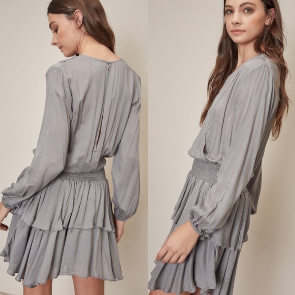 SMALL Surplice Ruffle Dress - Picture 2 of 2